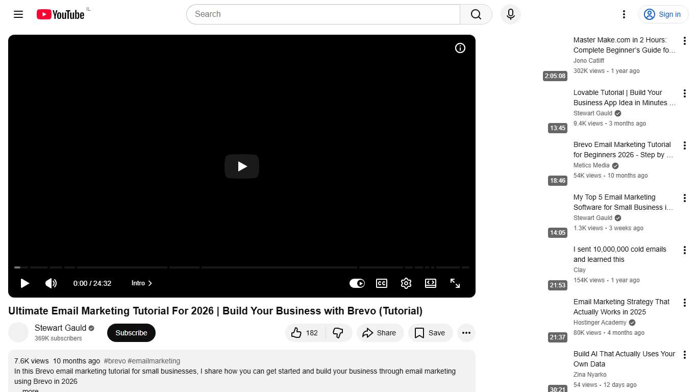 Ultimate Email Marketing Tutorial For 2026 Build Your Business with Brevo (Tutorial) - YouTube